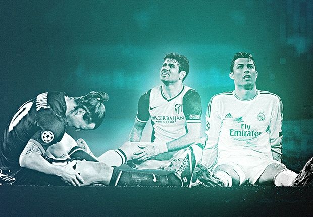 Những siêu sao bị chấn thương ở Champions League. Tất cả họ đều thi đấu rất nhiều ở mùa này. Ảnh: Goal.