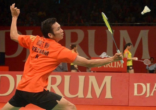 Tien Minh khoi dau vat va tai Singapore Open hinh anh