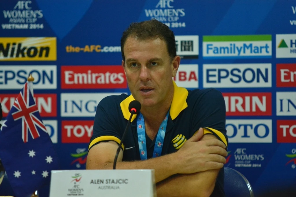 HLV Alen Stajcic rất muốn Australia ghi được nhiều bàn thắng vào lưới ĐTVN nhưng không thành công.