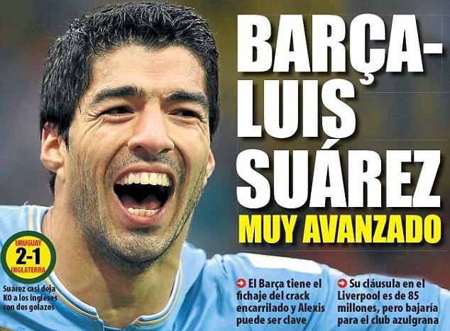 Bao Tay Ban Nha: Suarez ve Barca voi gia 52 trieu bang hinh anh