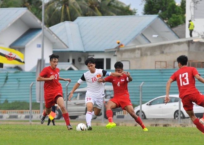 U21 Singapore tam phuc, khau phuc U19 Viet Nam hinh anh