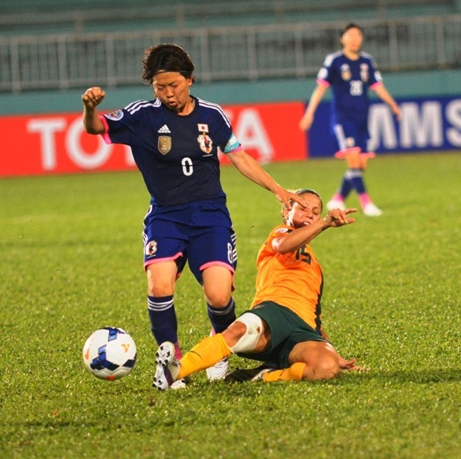 Đội trưởng Aya Miyama sẽ là mũi tấn công lợi hại của Nhật Bản ở tuyến tiền vệ. 