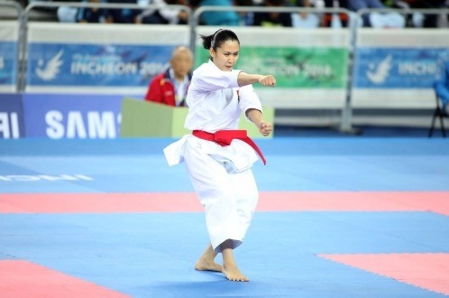 ASIAD 2014 có thể là giải đấu đỉnh cao cuối cùng của Nguyễn Hoàng Ngân trong sự nghiệp. Ảnh: N.K/Tuổi Trẻ.
