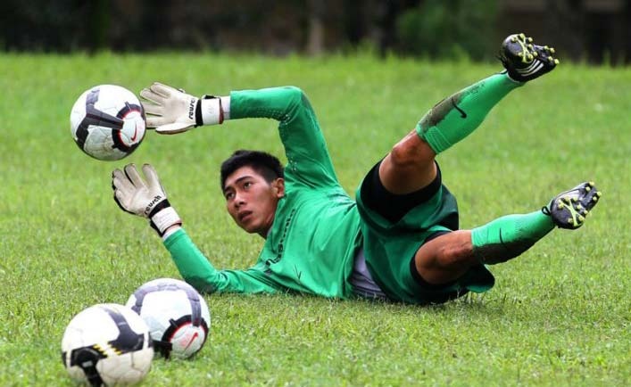 Tuấn Mạnh sinh năm 1990, từng được gọi lên đội U23 nhưng vẫn không được Graechen tin dùng, buộc phải đến Sanna Khánh Hòa. Ảnh: Minh Anh.