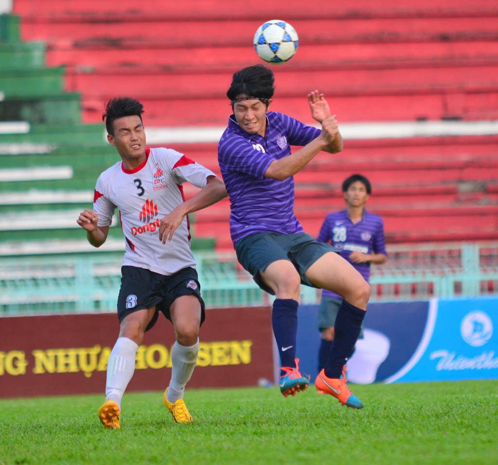 Yusuke Minagawa, tuyển thủ quốc gia Nhật Bản bất lực trong việc ghi bàn vào lưới ĐTLA.