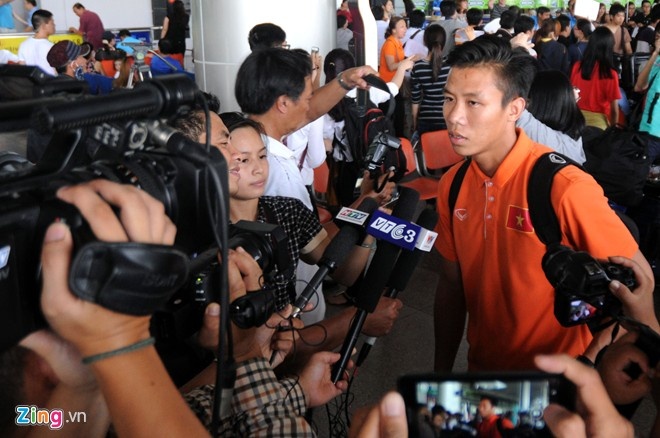 Trở về CLB, Quế Ngọc Hải cho biết sẽ hết mình vì SLNA. Ảnh: Nguyễn Quang.