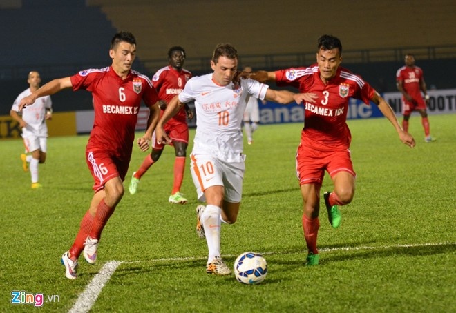 B.Bình Dương có lực lượng hùng hậu nhưng vẫn chưa giành được điểm nào tại AFC Champions League 2015.