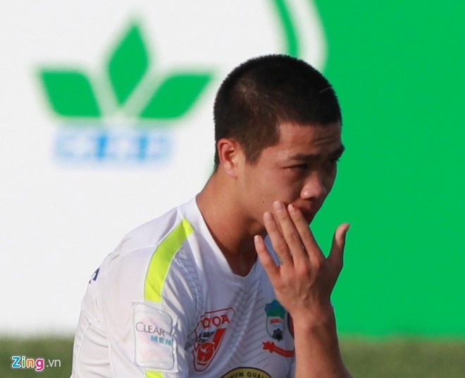 Công Phượng không ghi bàn nào cho HAGL suốt gần 3 tháng qua. Cả 5 bàn thắng anh ghi được tại V.League đều đến trước khi SEA Games diễn ra. Ảnh: Tùng Lê.