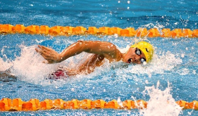 Hoang Quy Phuoc that bai o noi dung 100 m tu do hinh anh