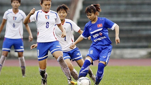 Tuyen nu Viet Nam thua Dai Loan o vong loai Olympic hinh anh