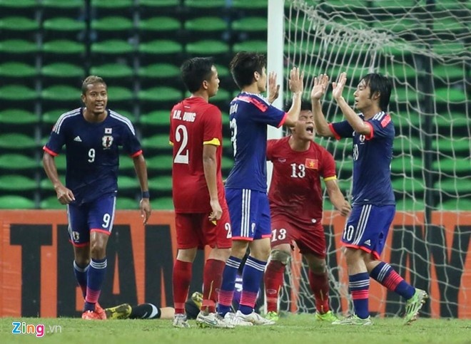 Tiền đạo số 9 Suzuki ở trận U23 Nhật Bản thắng U23 Việt Nam 2-0 tại vòng loại U23 châu Á 2016 vừa qua.