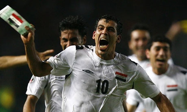Younis Mahmoud, tiền đạo từng ghi 2 bàn giúp Iraq đánh bại Việt Nam 2-0 tại tứ kết Asian Cup 2007 vẫn có mặt.