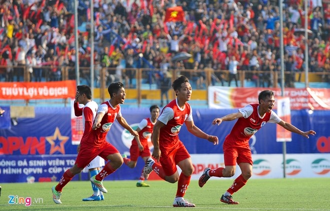 Giải bóng đá sinh viên toàn quốc ngày càng phát triển về quy mô và chất lượng. 