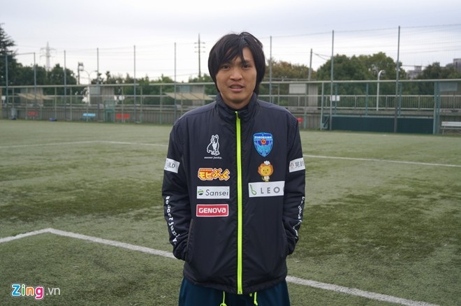 Tuấn Anh để lại nhiều ấn tượng trong những ngày thử việc tại Yokohama FC. 