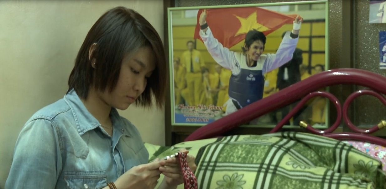 Cuoc doi bi kich cua nha vo dich taekwondo Hoang Ha Giang hinh anh