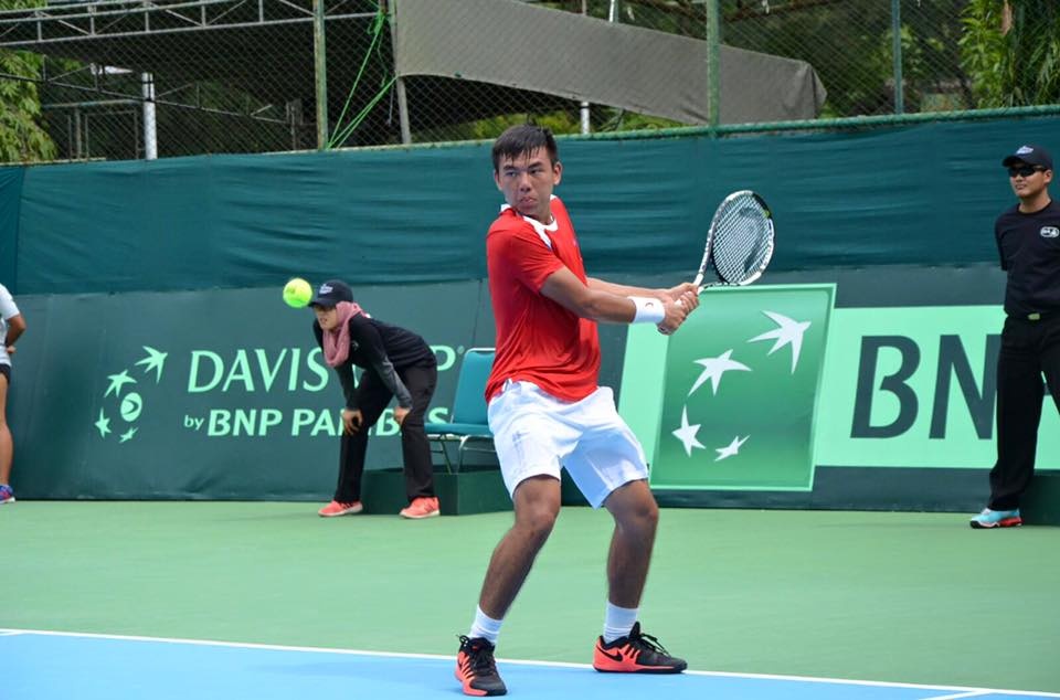Hoang Thien, Hoang Nam thang tran ngoan muc o Davis Cup hinh anh