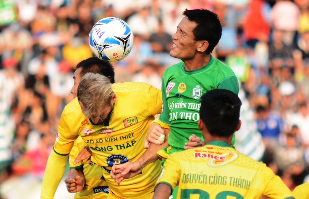 Can Tho thang dam Dong Thap tai V.League anh 1