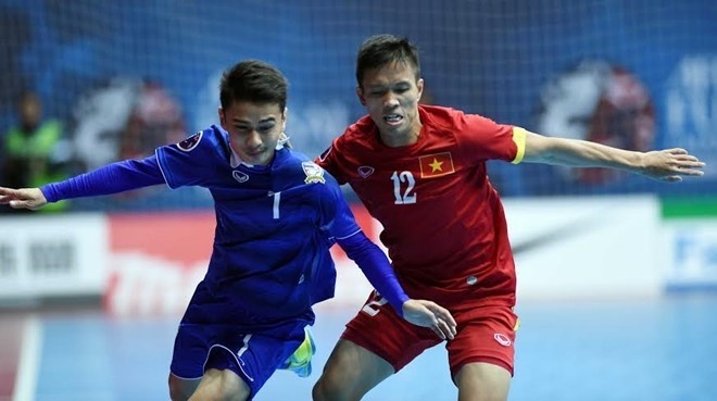 Futsal Viet Nam khong gap Thai Lan tai vong bang World Cup hinh anh