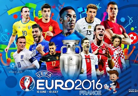 Xem Euro cung hoa hau Diem Huong, BLV Quang Huy hinh anh