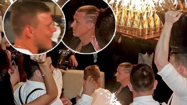 Khung canh xa hoa, tran ngap trong tiec ruou ma Kokorin va Mamaev tham du hinh anh