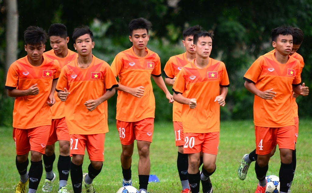 Buoi tap cua U16 Viet Nam anh 3