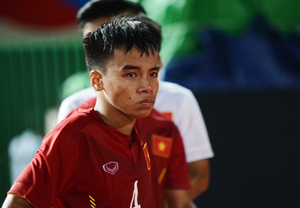 Cau thu U16 Viet Nam bat khoc anh 7