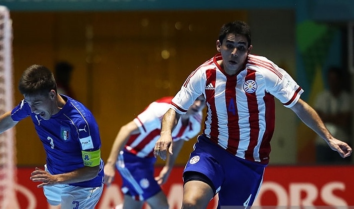 Tuyen futsal Paraguay canh giac truoc Viet Nam hinh anh