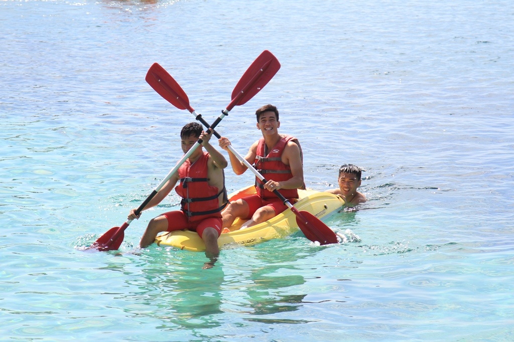 U20 Viet Nam nghi tap sang 20/4 anh 3