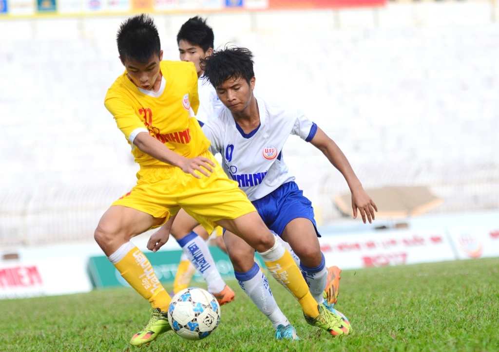 U19 Ha Noi thang U19 Hue 2-1 anh 1