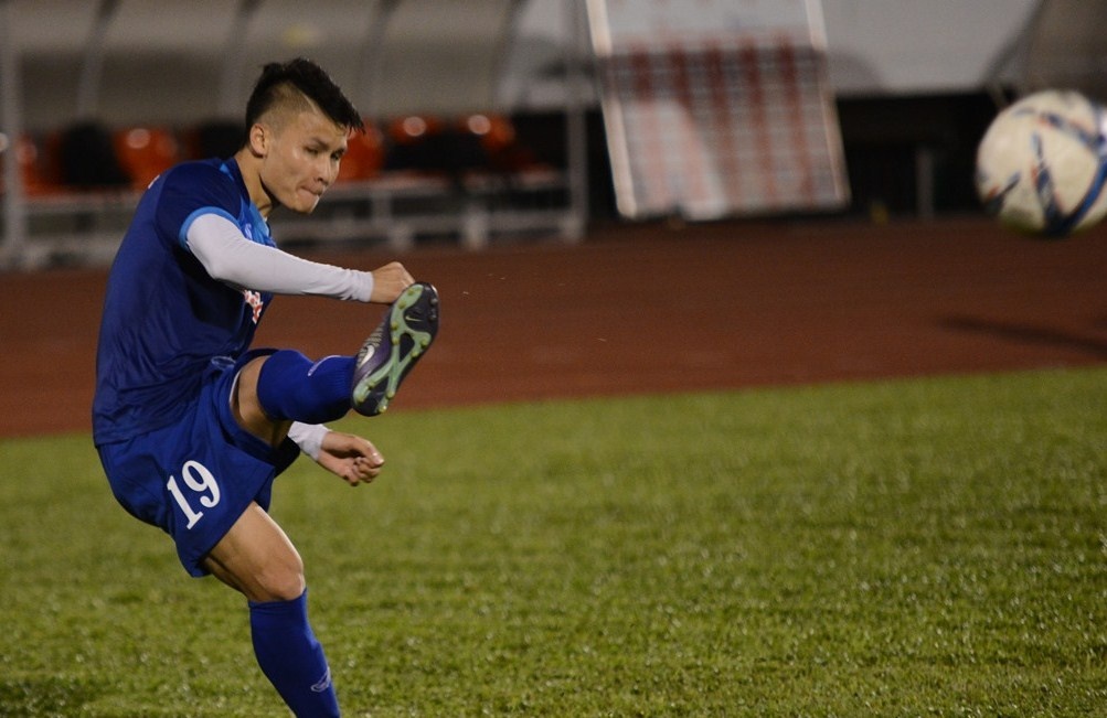 U20 Viet Nam don tien ve Quang Hai tro lai tap luyen hinh anh