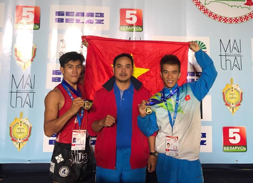 Vo si Viet Nam lan thu 7 vo dich Muay Thai the gioi hinh anh