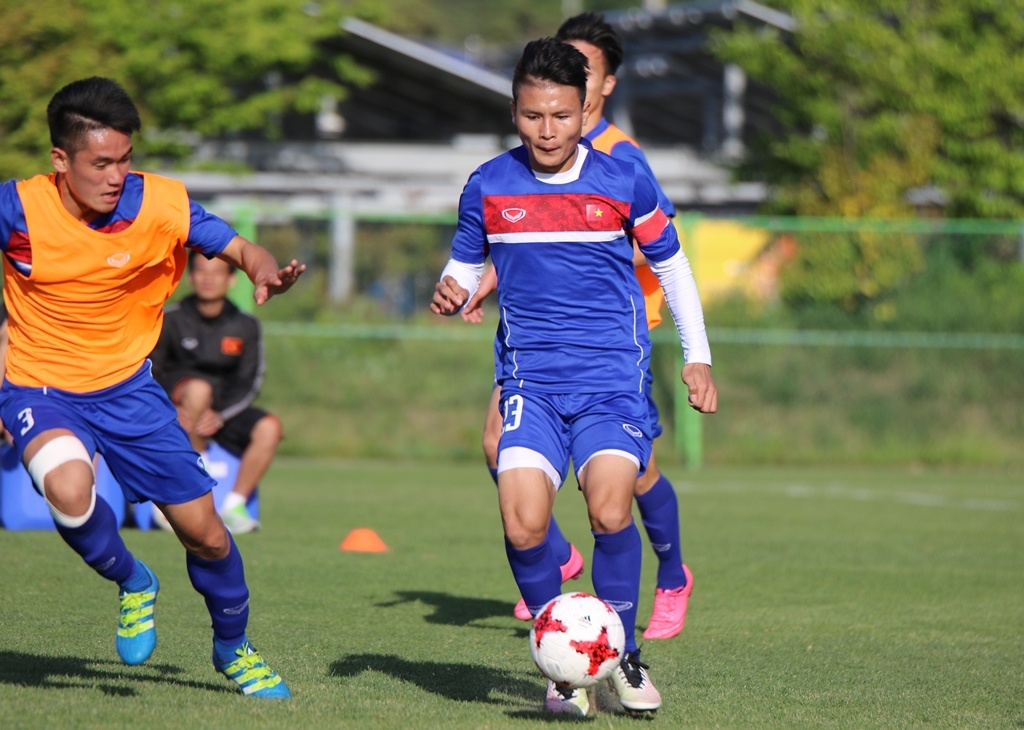 U20 Viet Nam tap luyen chieu 14/5 anh 5