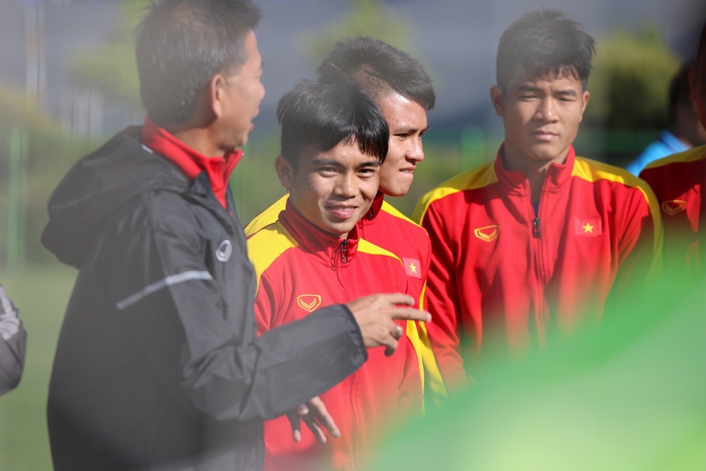 U20 Viet Nam tap luyen chieu 14/5 anh 2