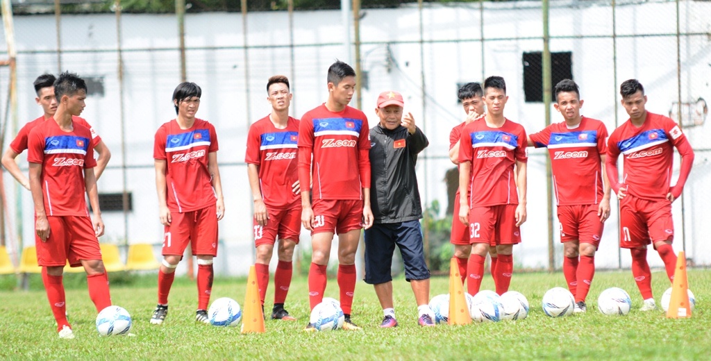 Tuyển Việt Nam tập sút sáng 8/6 ảnh 1 Tuyen Viet Nam tap sut sang 8/6 anh 1