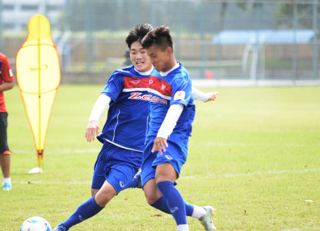 U22 Viet Nam tap sang 14/7 anh 3