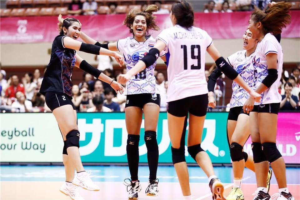 Chien thang soc cua bong chuyen nu Thai Lan truoc Brazil hinh anh