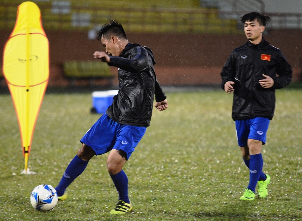 U22 Viet Nam tap luyen chieu 17/7 anh 2