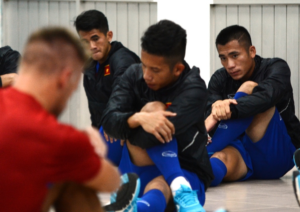 U22 Viet Nam tap luyen chieu 18/7 anh 3