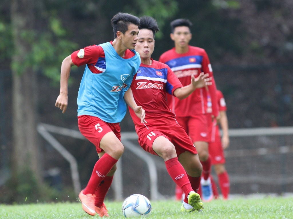 U22 Viet Nam tap chieu 19/8 anh 1
