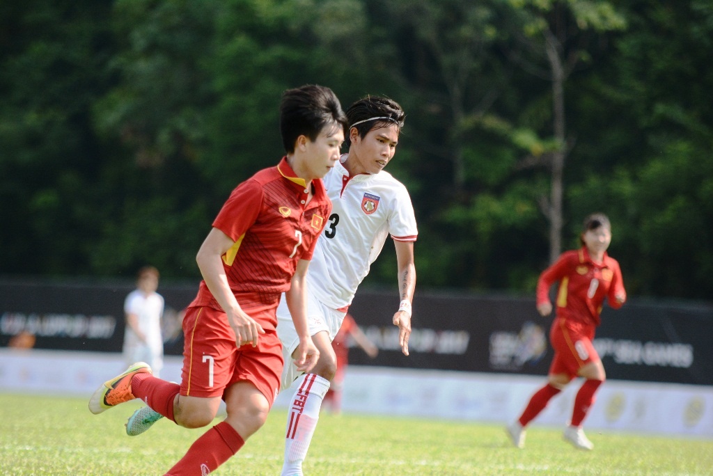 Tuyển nữ Việt Nam thắng Myanmar 3-1 ảnh 1 Tuyen nu Viet Nam thang Myanmar 3-1 anh 1