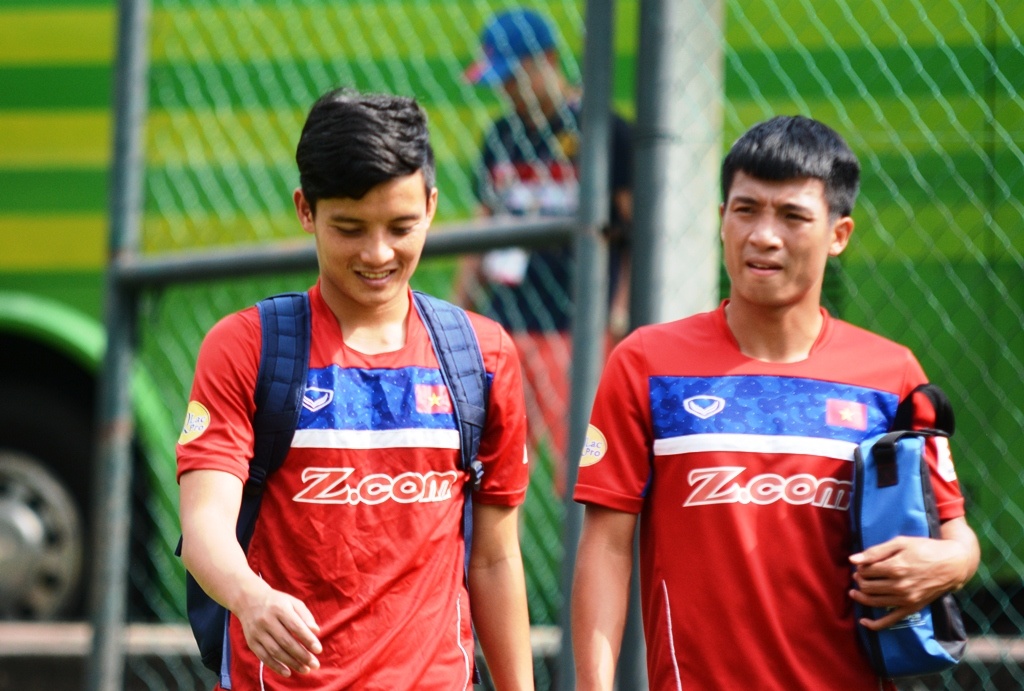 U22 Viet Nam huy tap vi so troi mua hinh anh