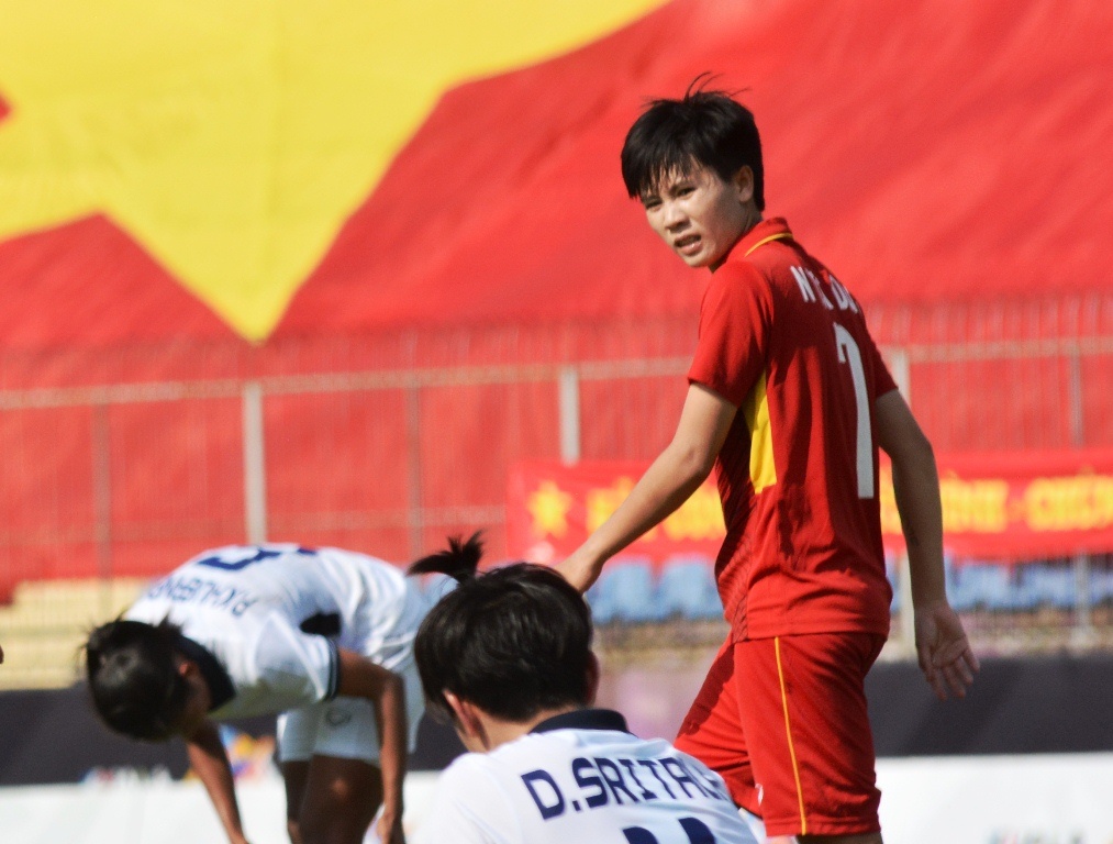 Nu Viet Nam hoa Thai Lan 1-1 anh 1