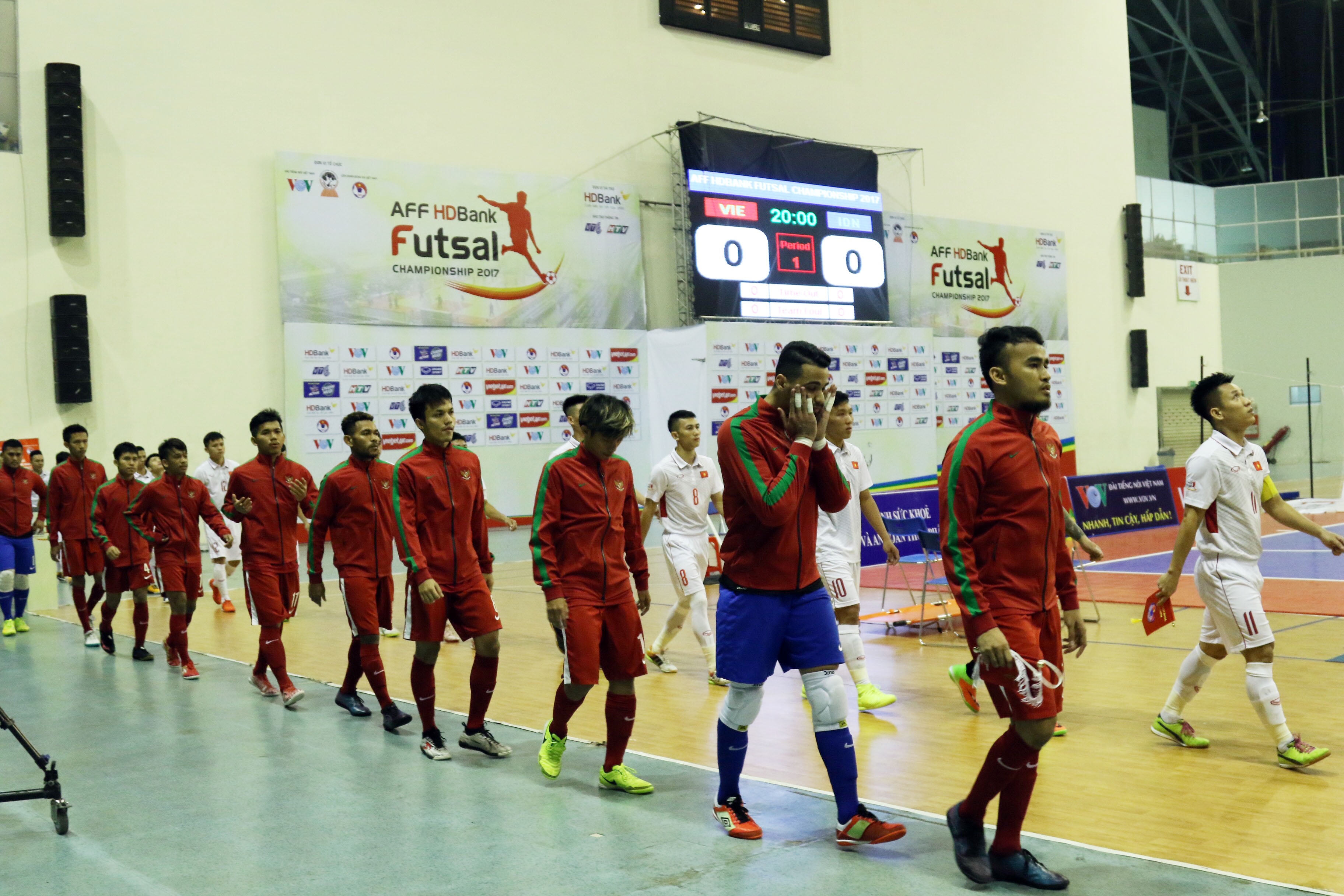 Tuyen futsal Viet Nam gap Indonesia anh 1