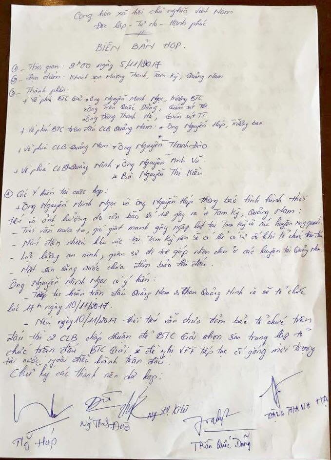 Hoãn trận Quảng Nam vs Quảng Ninh ảnh 1 Hoan tran Quang Nam vs Quang Ninh anh 1