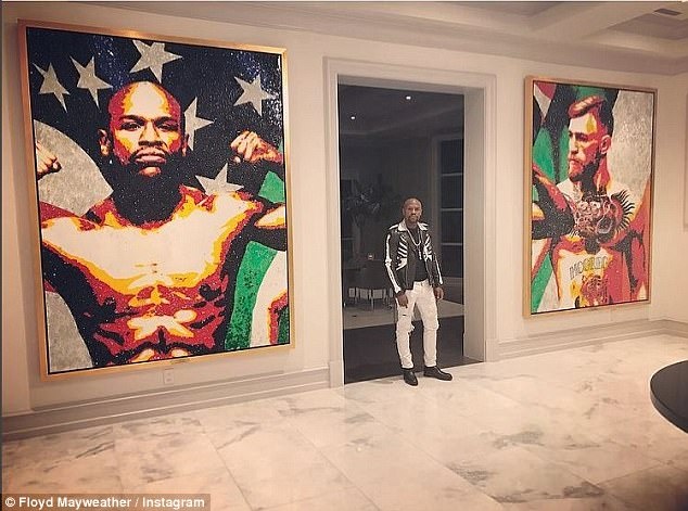 Mayweather khoe ảnh làm bằng thủy tinh ảnh 1 Mayweather khoe anh lam bang thuy tinh anh 1
