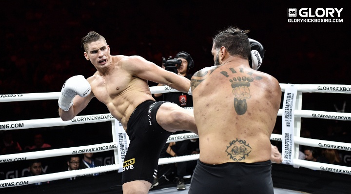 Cuu sao UFC thua dau o lan dau thi dau kick-boxing anh 1