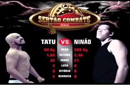 Tran dau MMA giua hai vo si chenh nhau 77 cm hinh anh