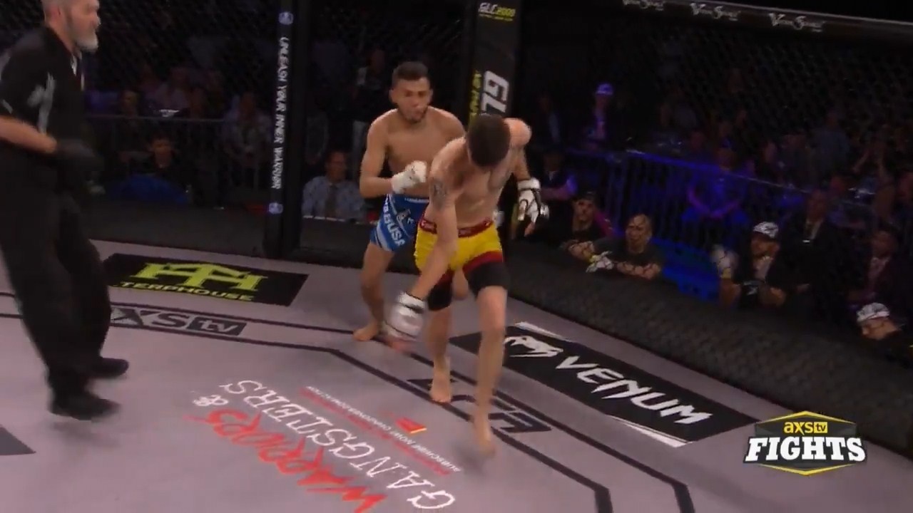 Vo si bi gay tay kinh hoang khi danh MMA anh 1