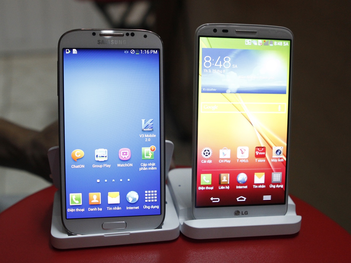 LG G2 do dang Galaxy S4 su dung chip khung tai Viet Nam hinh anh