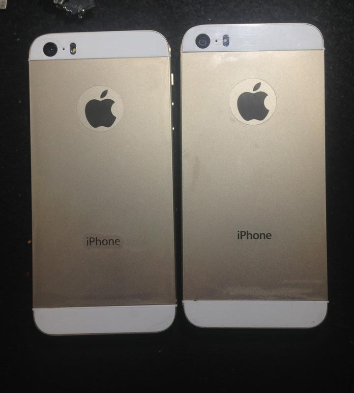 ‘Do’ iPhone 5 thanh 5S Gold ca nut Home va cum camera hinh anh